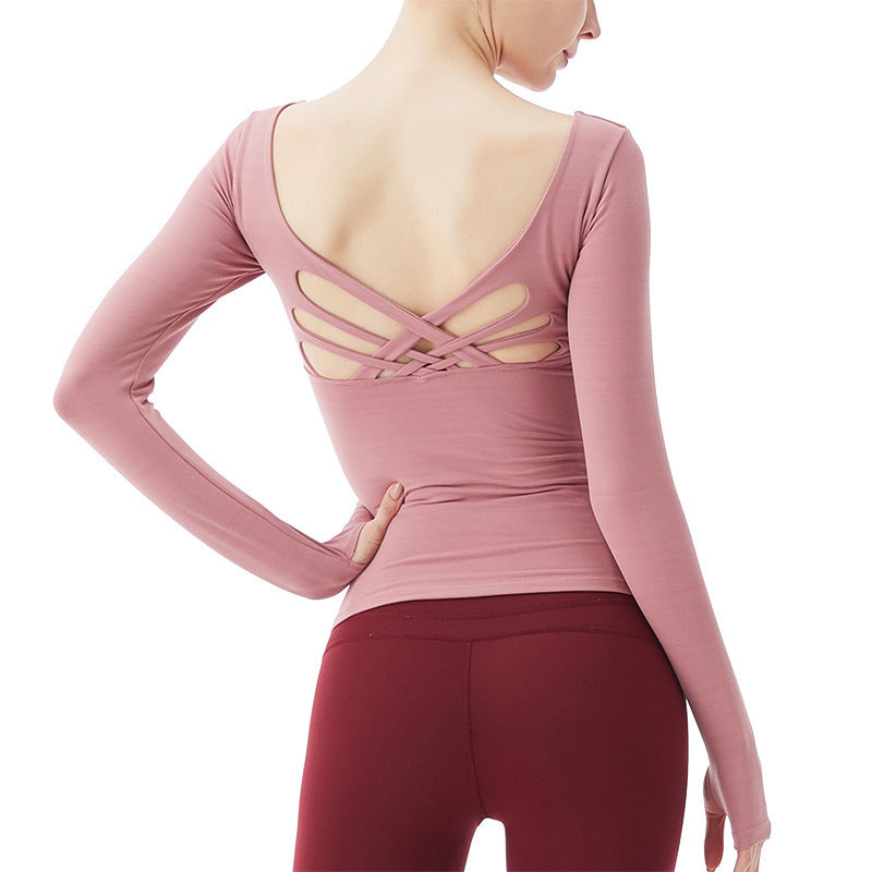 Yoga Long Sleeve Cross T-Shirt