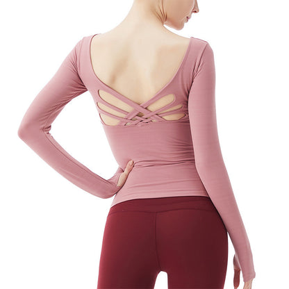 Yoga Long Sleeve Cross T-Shirt