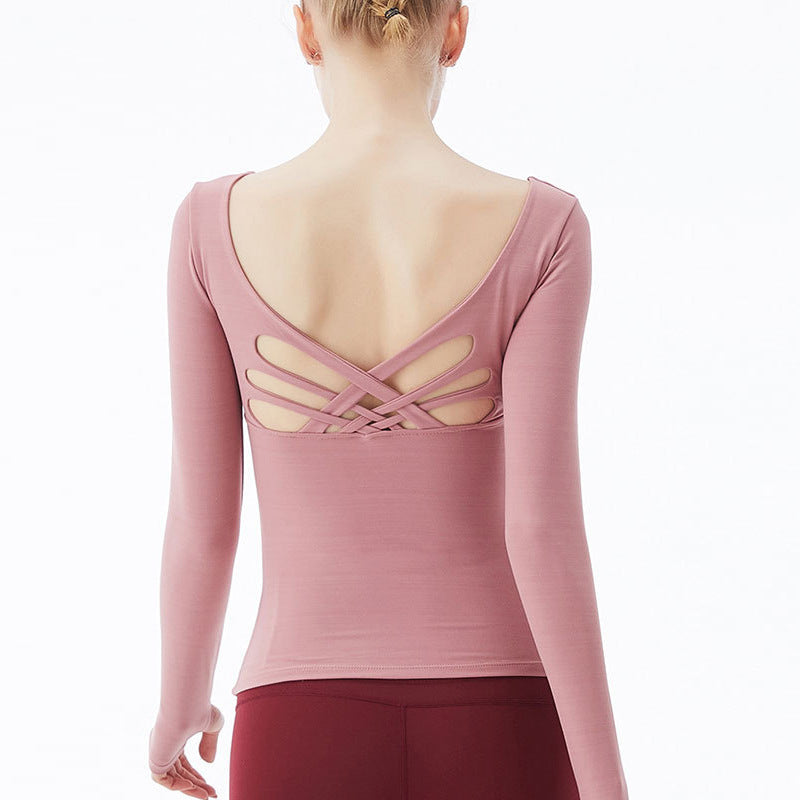Yoga Long Sleeve Cross T-Shirt