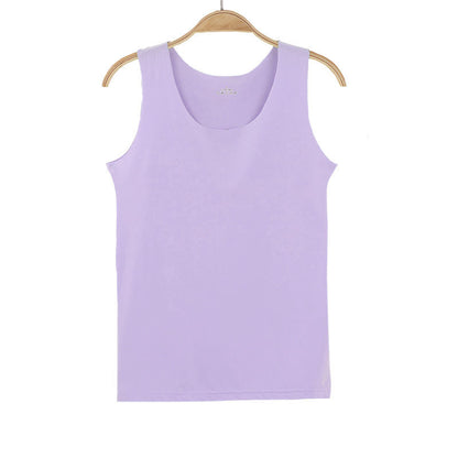 O Neck Seamless Tank Tops