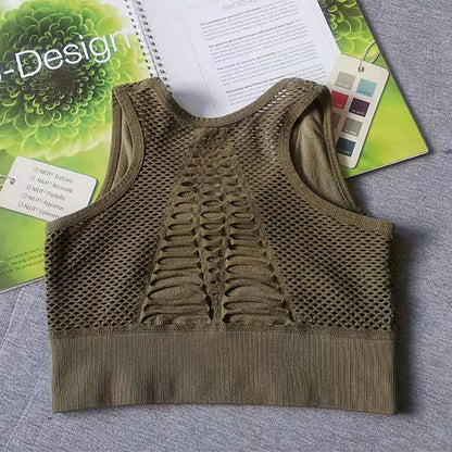 Breathable Mesh Sports Bra