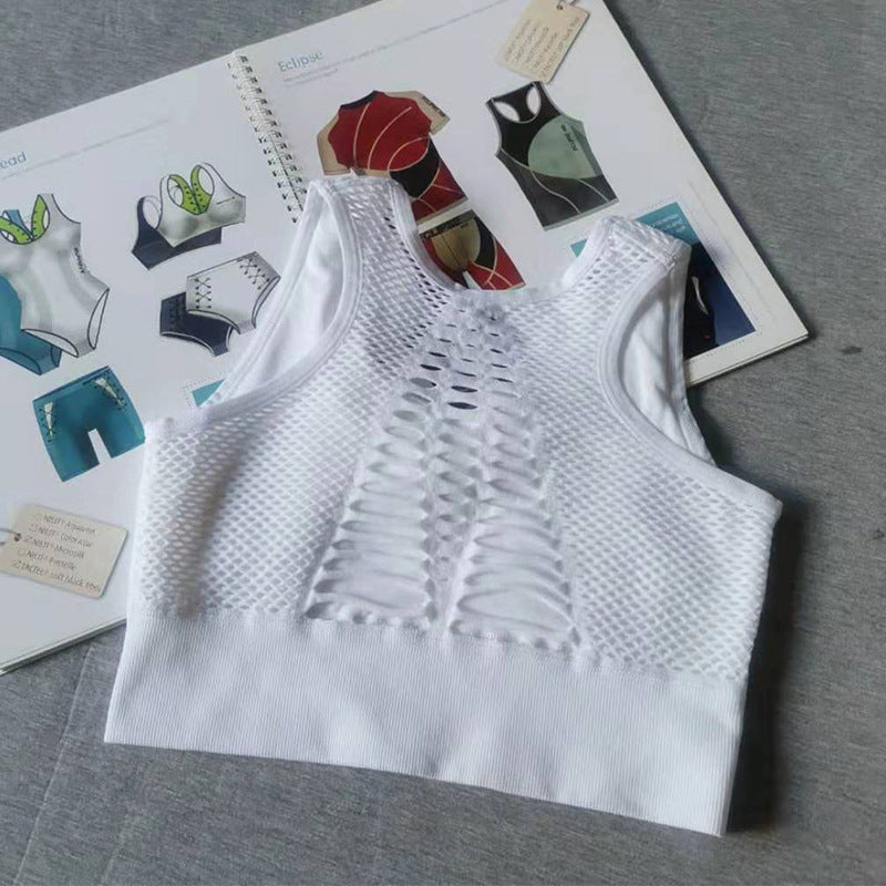 Breathable Mesh Sports Bra